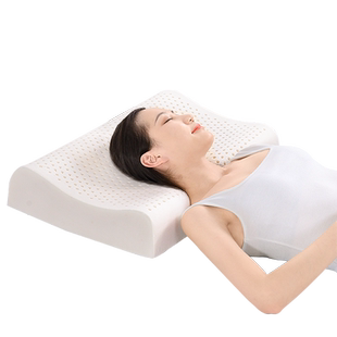 富安娜泰国进口乳胶护颈枕颈椎枕头睡眠家用橡胶天然枕芯成人宿舍