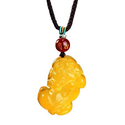 【已祝福】普陀山黄玉髓貔貅吊坠