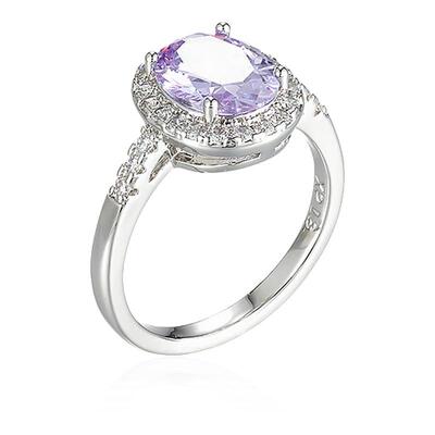 小如大蛋面鸽子蛋戒指女个性时尚轻奢高级感食指戒细闪璀璨指环