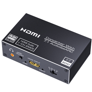 hdmi2.1音频分离器8k电脑PS5机顶盒播放器接显示器电视eARC音频回传hdmi7.1声道PS4/Switch接功放音箱3.5耳机