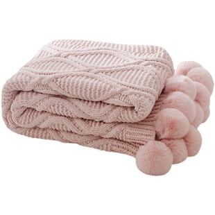 北欧纯色雪尼尔毛毯抱枕组合床搭盖毯沙发毯床上抱枕客厅靠枕腰枕