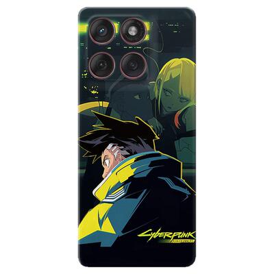 赛博朋克适用摩托罗拉edge60pro手机壳50/40/S30/G86G85G84G75G56G55G54边缘行者大卫跑者个性创意女款耐脏软