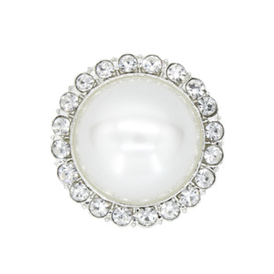 圆形珍珠扣子小香风质感纽扣毛衣大衣装饰扣银色衬衫扣金属手缝扣