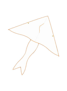 手绘空白涂鸦风筝diy材料包儿童