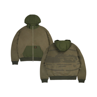 现货CORTEIZ恶魔岛BOXYFIT外套短宽撞色拼接卫衣美式嘻哈CLEANFIT