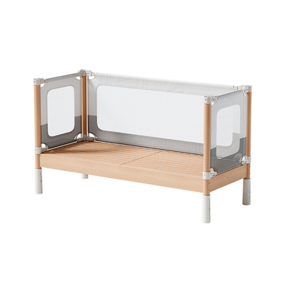 榉木婴儿床实木加宽床边平接大床