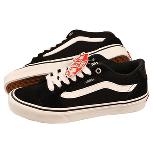 VANS 范斯Faulkner经典黑白薄绒低帮运动休闲帆布板鞋VN000SJVC4R