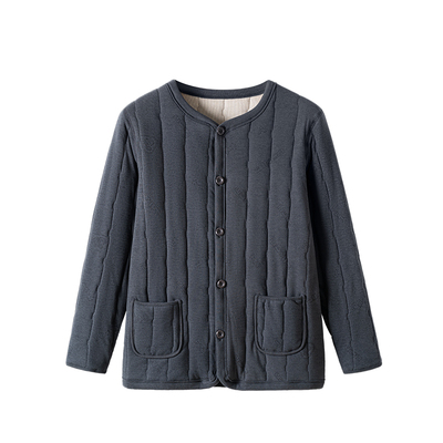 加绒加厚羊毛棉袄长袖男士冬上衣