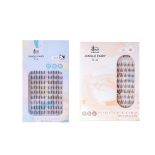 仙丛XCON免胶假睫毛懒人三部曲猫耳朵单簇仿真自然太阳花分段式