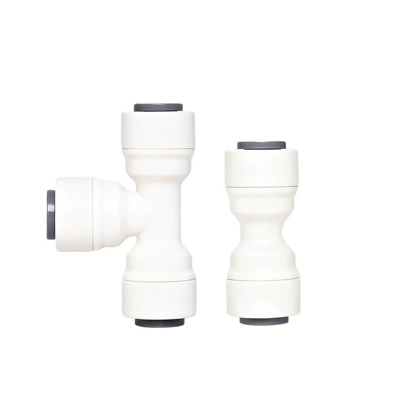 中荷接头直接弯接头三通净水器2分3分快接纯水机通用螺纹水管配件