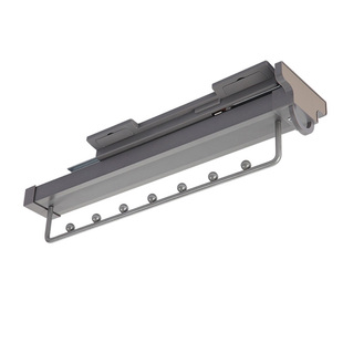 衣柜挂衣杆内置抽拉式伸缩挂衣架衣橱竖纵向横杆浅柜顶装滑轨衣通