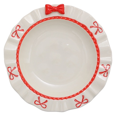 鹿谷川釉下彩饭碗可进洗碗机