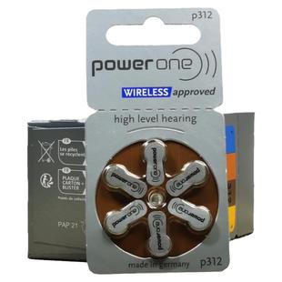 德国进口powerone助听器电池P10 P13 P312P675电子A10A13A312耳蜗