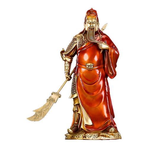 铜关公摆件商铺关公神像武财神爷武圣关公铜像客厅公司开业礼品