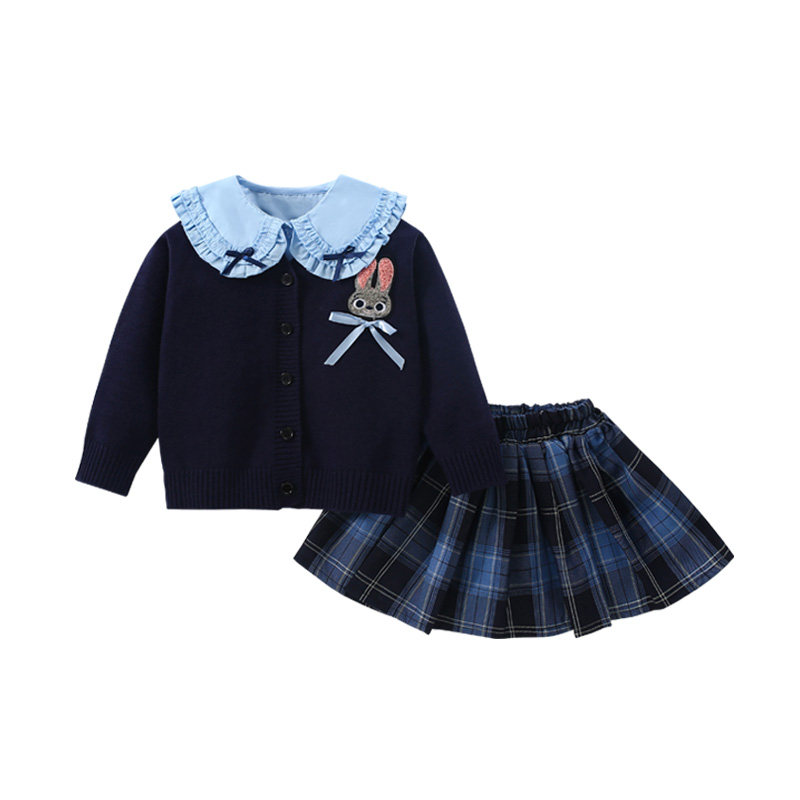 DeerBell女童套装兔子警官衣服
