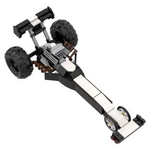 国产积木除草机小颗粒拼装模型农耕机摆件男孩益智玩具DIY 礼物