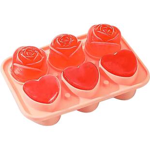 摩登主妇玫瑰冰球模具家用食品级威士忌硅胶冰格制冰盒冻冰块神器