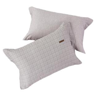 罗莱家纺床上用品简约全棉枕套一对装纯棉学生宿舍单人双人枕头套