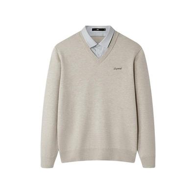 海澜之家柔软亲肤双领针织衫