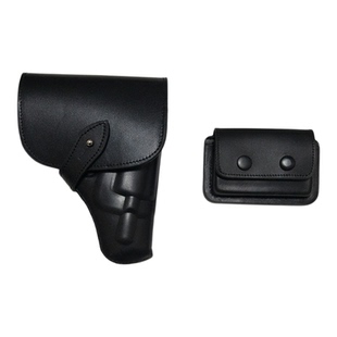 10mm转轮枪套牛皮全包腰部.38小左轮快拔套10毫米速装器模立方M36