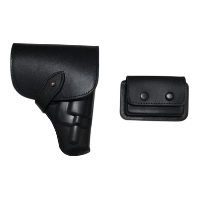 转轮真皮全包防爆10毫米速装枪套