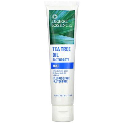 香港直邮Desert Essence沙漠精华牙膏薄荷味温和优效清洁牙正品