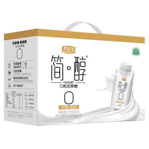 君乐宝简醇0添加蔗糖酸奶非脱脂佐餐风味酸牛奶常温酸奶整箱250g