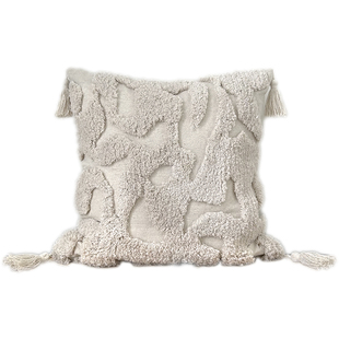 卜凸侘寂风春夏棉麻沙发抱枕套北欧靠枕腰枕靠垫民宿客厅样板间