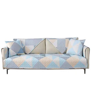 全棉四季沙发垫通用布艺防滑简约现代沙发套全包万能坐垫欧式全盖