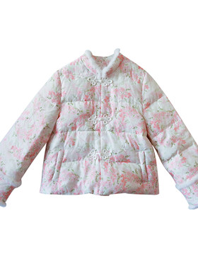 新中式水貂毛短款羽绒服女冬季