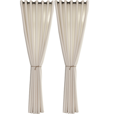 白色窗帘欧佰利涤棉防晒直播