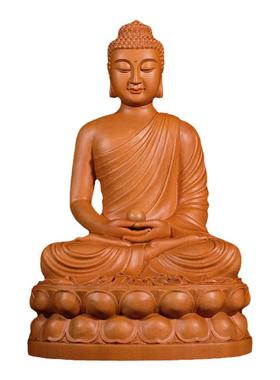 香樟木居家供养结缘摆件