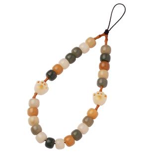 琼睿炭烧猫爪菩提根老型珠串珠挂手腕超好看手机链挂件手机挂绳相机挂绳手机壳挂绳精致高级手机挂链女手机绳