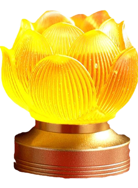 圆梦佳缘观世音供佛琉璃莲花灯