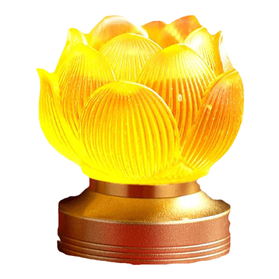 圆梦佳缘观世音供佛琉璃莲花灯