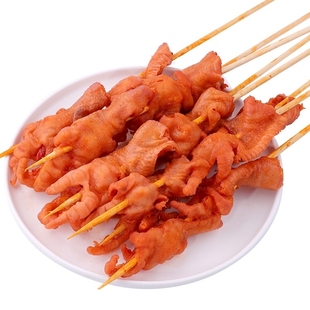 神煌 去骨凤爪串90克*15根/包 无骨烧烤铁板炸串冷冻鸡爪串半成品