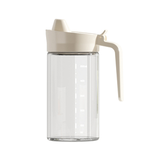 建厦玻璃油壶家用高硼硅食品级油瓶厨房带刻度酱油醋调料瓶防挂油