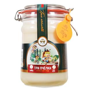 俄罗斯原装进口纯正天然特里普乔卡孕妇儿童椴树玻璃瓶装结晶蜂蜜