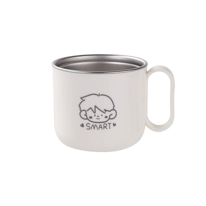 儿童不锈钢防摔防霉漱口杯