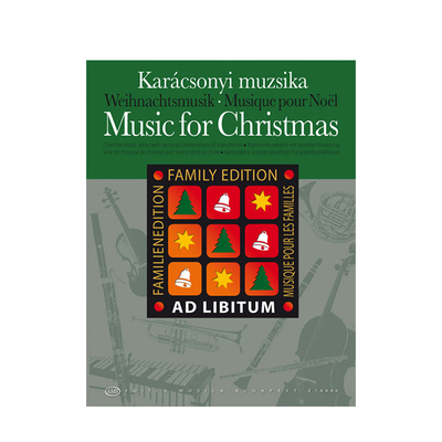 圣诞音乐 室内乐混合合奏 布达佩斯 原版进口乐谱书 Music for Christmas with optional combinations of instruments Z14946