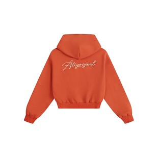 ATRY短款宽松帽衫女春季新款美式潮牌刺绣外套上衣空气层连帽卫衣