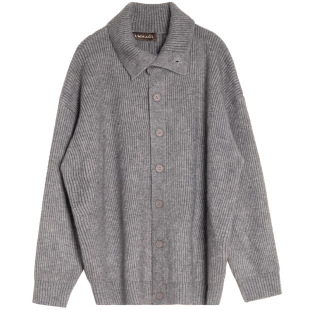 洛边 人手一件！厚实粗棒针织毛衣宽松开衫冬季新款上衣百搭外套