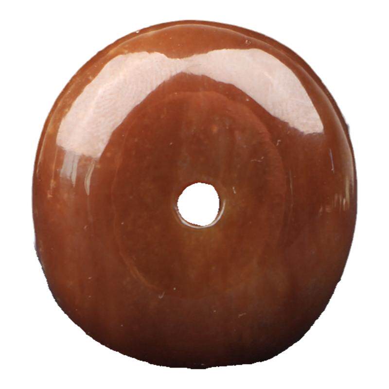 梵峙和田玉糖玉平安扣红糖玉挂件