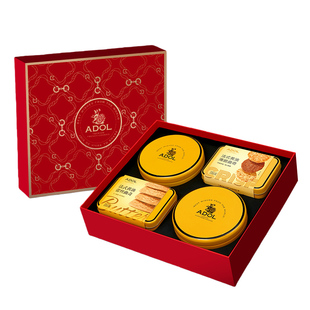 【2026年】ADOL年货大礼盒珍妮曲奇蕾丝薄脆礼袋送礼过年伴手礼