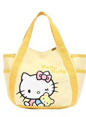 Kitty猫卡通便当包便携手提袋