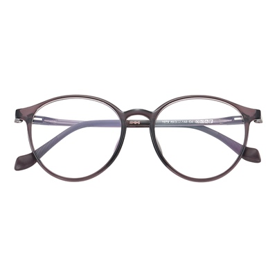 菲尔渡边冷茶色超轻9g近视眼镜架