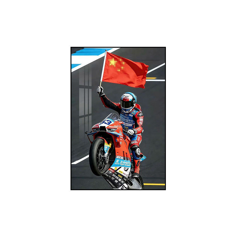 WSBK机车锦标赛夺冠装饰画
