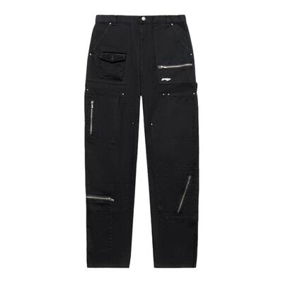 Lining/李宁正品x PLEASURES联名系列男子直筒休闲长裤AKXT779