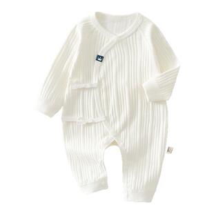 婧麒新生婴儿儿衣服a类纯棉初生睡衣0到3个月初生宝宝春秋连体衣