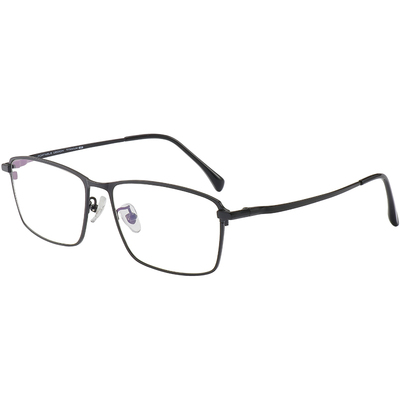 男士商务纯钛大脸加宽不夹脸眼镜